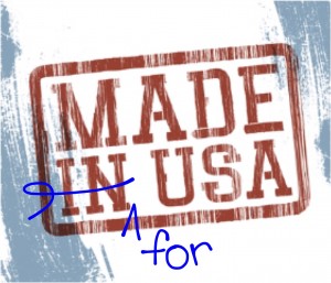made for USA stamp