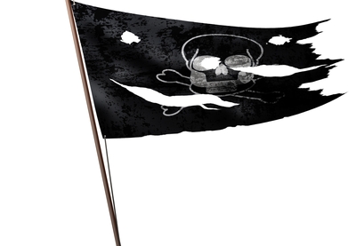 Tattered death flag